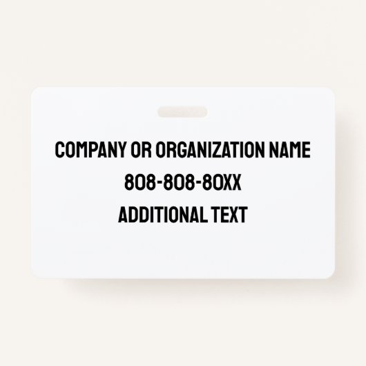 青のセキュリティとカスタムロゴID バッジ (裏面)