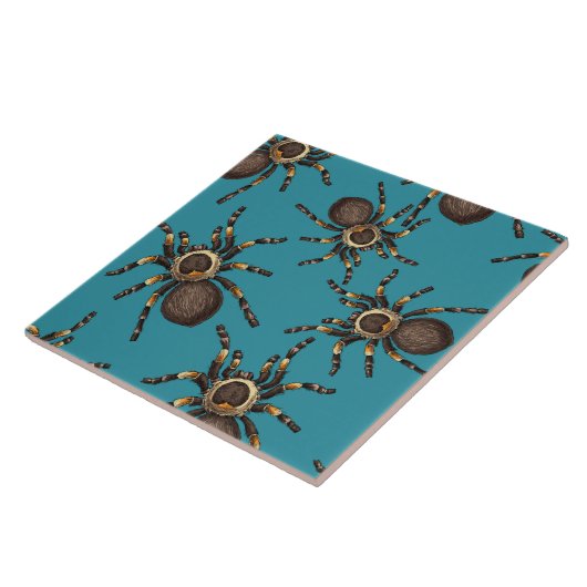 青のタランチュラ タイル (側面)