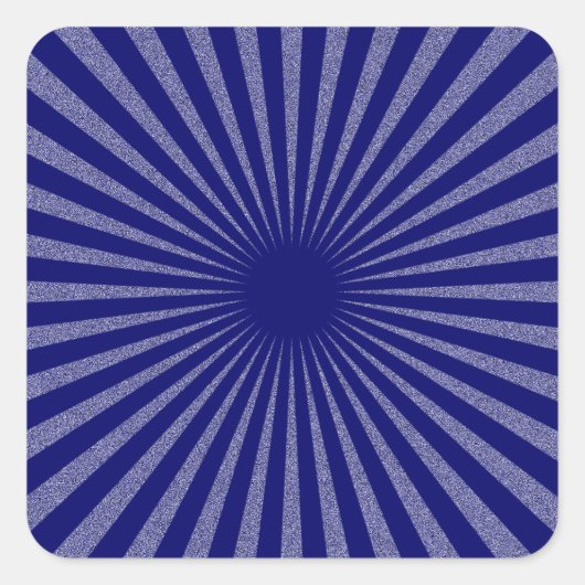 青のターゲット –  スクエアシール (正面)