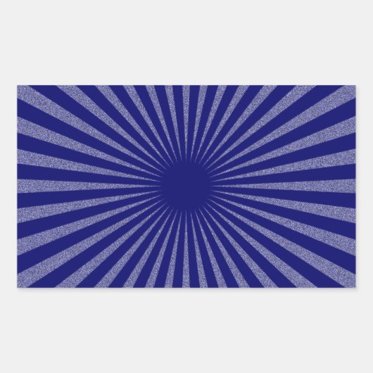 青のターゲット –  長方形シール (正面)