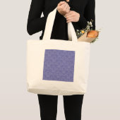 青のダマスク ラージトートバッグ (正面(商品))