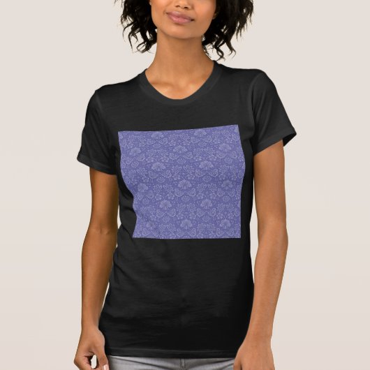 青のダマスク Tシャツ (正面)