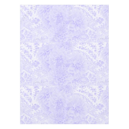 青のダリア テーブルクロス (正面)