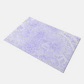 青のダリア ドアマット (アングル)