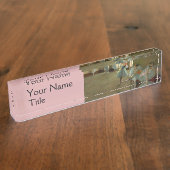 青のダンスの/BALLERINAのバレエダンサーの学校 デスクネームプレート (側面)