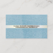青のテクスお洒落チャ 名刺 (裏面)
