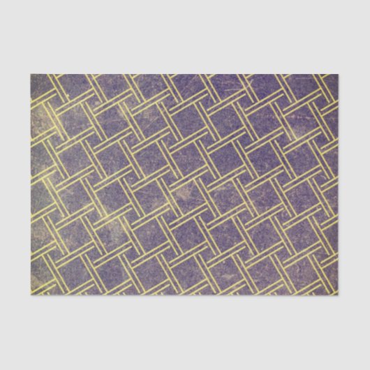 青のテクスグランジチャ抽象芸術ジオメト動揺して 薄葉紙 (正面)