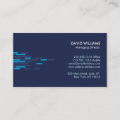 青のテクニカルパターン 名刺 (裏面)