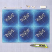 青のトンボ 薄葉紙 (クラフト)