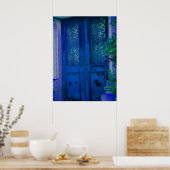 青のドア ポスター (キッチン)