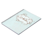 青のノートアートブック ノートブック (左側)