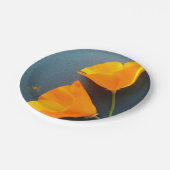 青のハナビシソウ ペーパープレート (アングル)