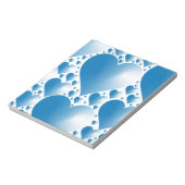 青のハート ノートパッド (回転)