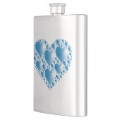青のハート フラスク (左)