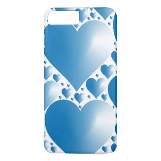 青のハート Case-Mate iPhoneケース (裏面)
