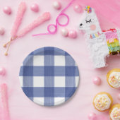 青のバッファローの格子縞 ペーパープレート (パーティー)