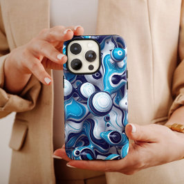 青のバブル抽象芸術 | iPhone 1,4,000ケース Case-Mate iPhone 14ケース