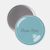 青のバブル マグネット (正面/裏面)