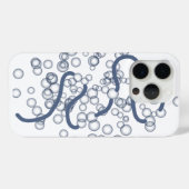 青のバブル Case-Mate iPhoneケース (裏面 (横))