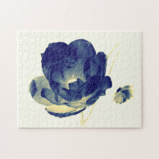 青のバラのパズル ジグソーパズル