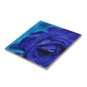 青のバラの花 タイル (側面)