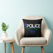 青のバラの警察の妻の装飾の枕 クッション (椅子)