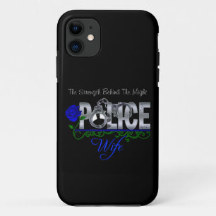青のバラの警察の妻のiPhone 5の場合 iPhone 11 ケース
