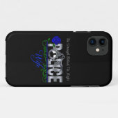 青のバラの警察の妻のiPhone 5の場合 Case-Mate iPhoneケース (裏面(横))