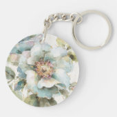 青のバラ キーホルダー (裏面)