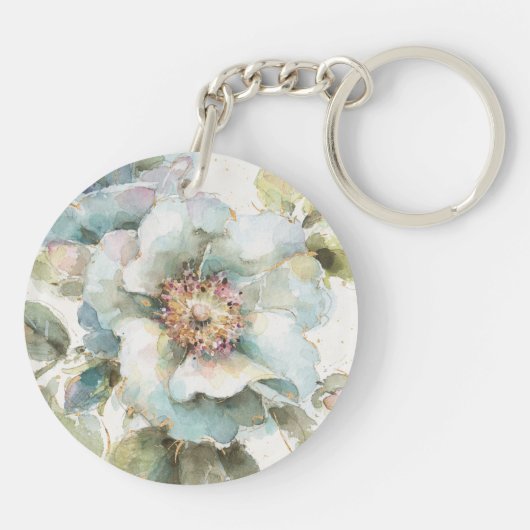 青のバラ キーホルダー (裏面)