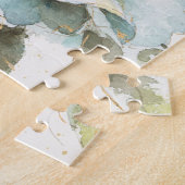 青のバラ ジグソーパズル (側面)