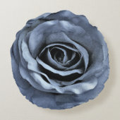 青のバラ ラウンドクッション (裏面)