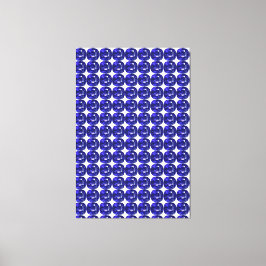 青のパターン キャンバスプリント