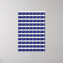 青のパターン キャンバスプリント