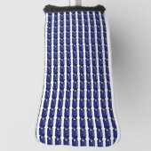 青のパターン ゴルフヘッドカバー (回転90)