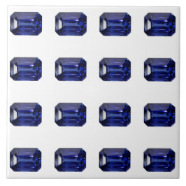 青のパターン タイル