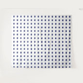 青のパターン タペストリー (正面(横))