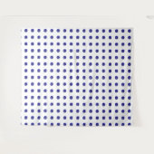 青のパターン タペストリー (正面(横))