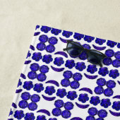 青のパターン ビーチタオル (インサイチュ)