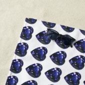 青のパターン ビーチタオル (インサイチュ)