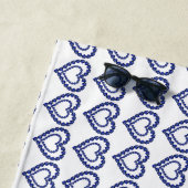 青のパターン ビーチタオル (インサイチュ)