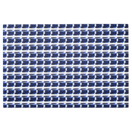 青のパターン メタルプリント