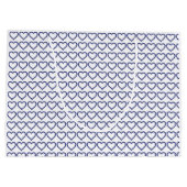 青のパターン ラージペーパーバッグ (裏面)