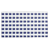 青のパターン 枕カバー (正面右)