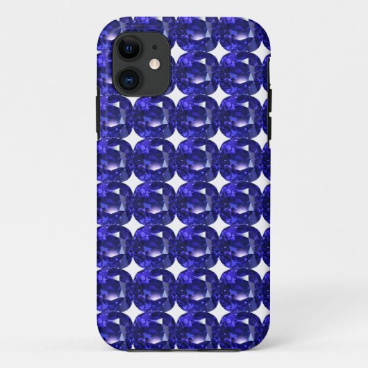 青のパターン Case-Mate iPhoneケース (裏面)