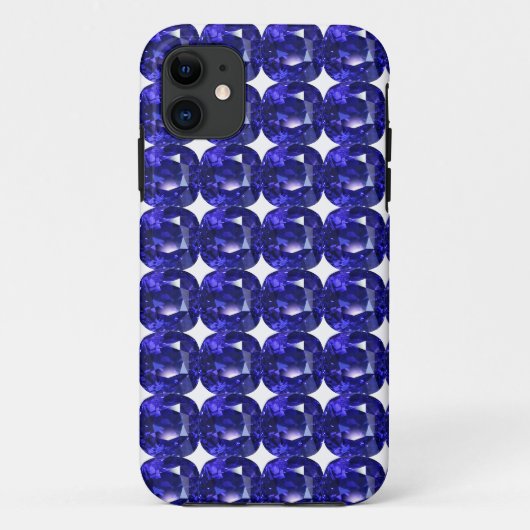 青のパターン Case-Mate iPhoneケース (裏面)