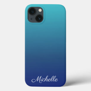 青のパーソナライズされたグラデーショグラデーションンCase-Mate iPhone 13ケース