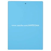 青のビーズ クリップボード (裏面)