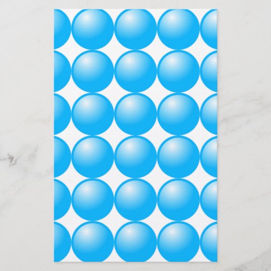 青のビーズ 便箋 (正面)