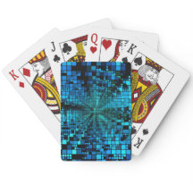 青のピクセル行列